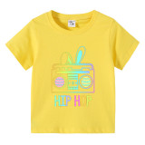 Easter Days Kids Top T-shirts Happy Easter Hip Hop T-shirts For Boys And Girls