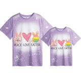 Mommy and Me Matching Clothing Top Happy Easter Peace Love Easter Tie Dyed Family T-shirts