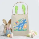 Easter Bunny Ears Canvas Bag Happy Easter Happy Easter Happy Eastrawr Dinosaur Square Bottom Handbag