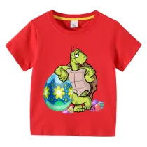 Easter Days Kids Top Happy Easter Eggs Tortoise T-shirts For Boys And Girls