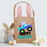 Easter Bunny Ears Canvas Bag Happy Easter Happy Easter Car Square Bottom Handbag