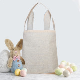 Easter Bunny Ears Canvas Bag Happy Easter Happy Easter Cool Rabbit With Glasses Square Bottom Handbag
