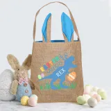 Easter Bunny Ears Canvas Bag Happy Easter Happy Easter Happy Eastrawr Dinosaur Square Bottom Handbag
