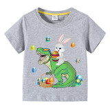 Happy Easter Dinosaur Bunny T-shirts For Boys And Girls