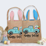 Easter Bunny Ears Canvas Bag Happy Easter Happy Easter Car Gnomies Square Bottom Handbag