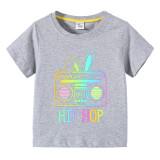 Easter Days Kids Top T-shirts Happy Easter Hip Hop T-shirts For Boys And Girls