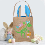 Easter Bunny Ears Canvas Bag Happy Easter Happy Easter Eggs Cellent Square Bottom Handbag