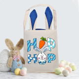Easter Bunny Ears Canvas Bag Happy Easter Happy Easter Square Hop Bunny Square Bottom Handbag