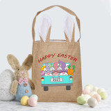 Easter Bunny Ears Canvas Bag Happy Easter Happy Easter Gnomies Car Square Bottom Handbag