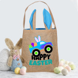 Easter Bunny Ears Canvas Bag Happy Easter Happy Easter Car Square Bottom Handbag