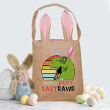 Easter Bunny Ears Canvas Bag Happy Easter Happy Easter Happy Eastrawr Square Bottom Handbag
