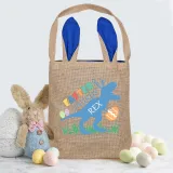 Easter Bunny Ears Canvas Bag Happy Easter Happy Easter Happy Eastrawr Dinosaur Square Bottom Handbag