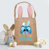 Easter Bunny Ears Canvas Bag Happy Easter Happy Easter Game Boy Square Bottom Handbag