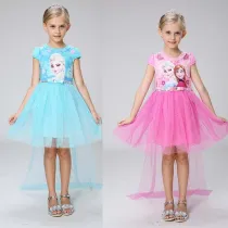 Toddler Girls Short Sleeve Sequin Snowflakes Mesh Tutu Dress with Cloak