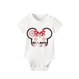 Family Matching Pajamas Exclusive Design Cartoon Mice 2023 Head White Pajamas Set