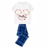 Family Matching Pajamas Exclusive Design Family Cartoon Mice Gray Pajamas Set