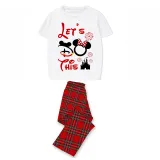 Family Matching Pajamas Exclusive Design Let's Do This Gray Pajamas Set