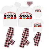 Family Matching Pajamas Exclusive Design Cartoon Mice We Are Family 2023 White Pajamas Set