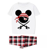 Family Matching Pajamas Exclusive Design Cartoon Mice Pirate White Pajamas Set