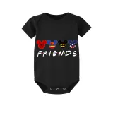 Family Matching Pajamas Exclusive Design Cartoon Mice Friends Black Pajamas Set