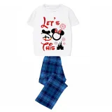 Family Matching Pajamas Exclusive Design Let's Do This Gray Pajamas Set