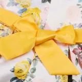 Toddler Girls Flying Sleeve Retro Flower Bowknot Belt Formal Maxi Dress