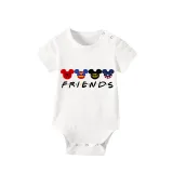 Family Matching Pajamas Exclusive Design Cartoon Mice Friends Gray Pajamas Set