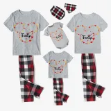 Family Matching Pajamas Exclusive Design Family Cartoon Mice Gray Pajamas Set