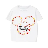 Family Matching Pajamas Exclusive Design Family Cartoon Mice White Pajamas Set