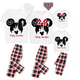Family Matching Pajamas Exclusive Design Cartoon Mice Family Vacation Fairy White Pajamas Set