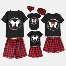 Family Matching Pajamas Mice Family Vacation Making Memories Together 2023 Black Pajamas Set