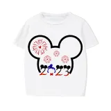 Family Matching Pajamas Exclusive Design Cartoon Mice 2023 Head White Pajamas Set