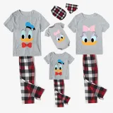 Family Matching Pajamas Exclusive Design Cartoon Duck 2023 Gray Pajamas Set