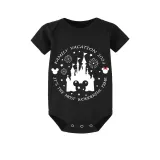 Family Matching Pajamas Exclusive Design Vacation It's The Most Wonderful Time Black Pajamas Set