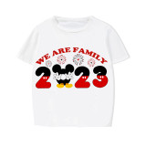 Family Matching Pajamas Exclusive Design Cartoon Mice We Are Family 2023 White Pajamas Set