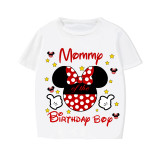 Family Matching Pajamas Exclusive Design Name Custom Birthday Celebration For Boys Cartoon Mice White Pajamas Set