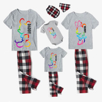 Family Matching Pajamas Exclusive Mice Rainbow Daddy Mommy Brother Sister Pajamas Set