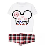 Family Matching Pajamas Exclusive Design Cartoon Mice 2023 Head White Pajamas Set