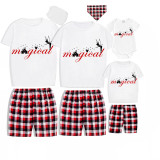 Family Matching Pajamas Exclusive Design Rainbow Magical Angel White Pajamas Set