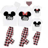 Family Matching Pajamas Exclusive Design Cartoon Mice Dream Cruise White Pajamas Set