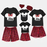 Family Matching Pajamas Exclusive Design Cartoon Mice Dream Cruise Black Pajamas Set