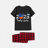 Family Matching Pajamas Exclusive Design Cartoon Mice 2023 Family Cruise Black Pajamas Set