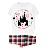 Family Matching Pajamas Exclusive Design Vacation It's The Most Wonderful Time White Pajamas Set