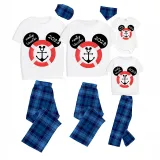 Family Matching Pajamas Exclusive Design Cartoon Mice Cruise Family Vacation 2023 Gray Pajamas Set