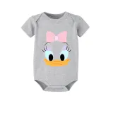 Family Matching Pajamas Exclusive Design Cartoon Duck 2023 Gray Pajamas Set