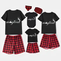 Family Matching Pajamas Exclusive Design Rainbow Magical Angel Black Pajamas Set