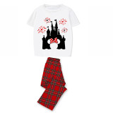 Family Matching Pajamas Exclusive Design Cartoon Mice Castle Gray Pajamas Set