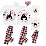 Family Matching Pajamas Exclusive Design Vacation It's The Most Wonderful Time White Pajamas Set