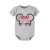 Family Matching Pajamas Exclusive Design Cartoon Mice 2023 Head Gray Pajamas Set
