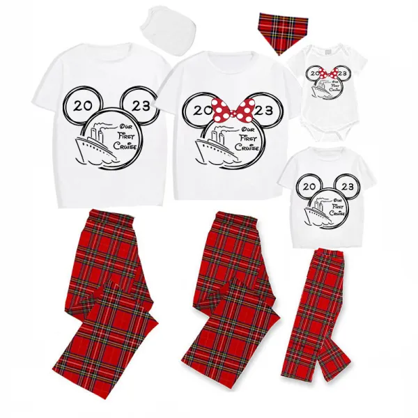 Family Matching Pajamas Mice Our First Cruise Family Pajamas Set